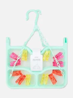 Tendedero Plegable Con 24 pinzas