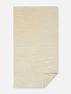 Toalla De Baño Acanalada Con Textura