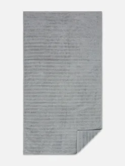 Toalla De Baño Acanalada Con Textura