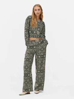 Top De Manga Larga Con Cordón De Ajuste Combinable