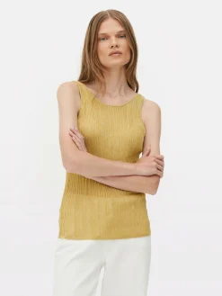 Top De Punto Acanalado Sin Mangas De The Edit