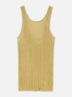 Top De Punto Acanalado Sin Mangas De The Edit