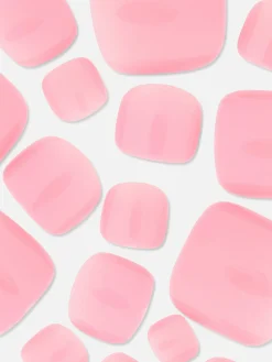 Uñas Postizas Brillantes Para Los Pies De PS...