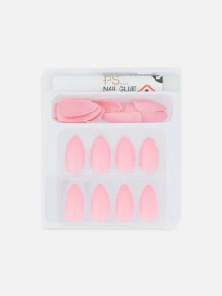 Uñas Postizas Brillantes Y Puntiagudas De PS...