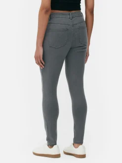 Vaqueros Ajustados Básicos De Tiro Medio