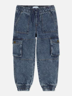 Vaqueros Cargo Con Bajos Ajustados