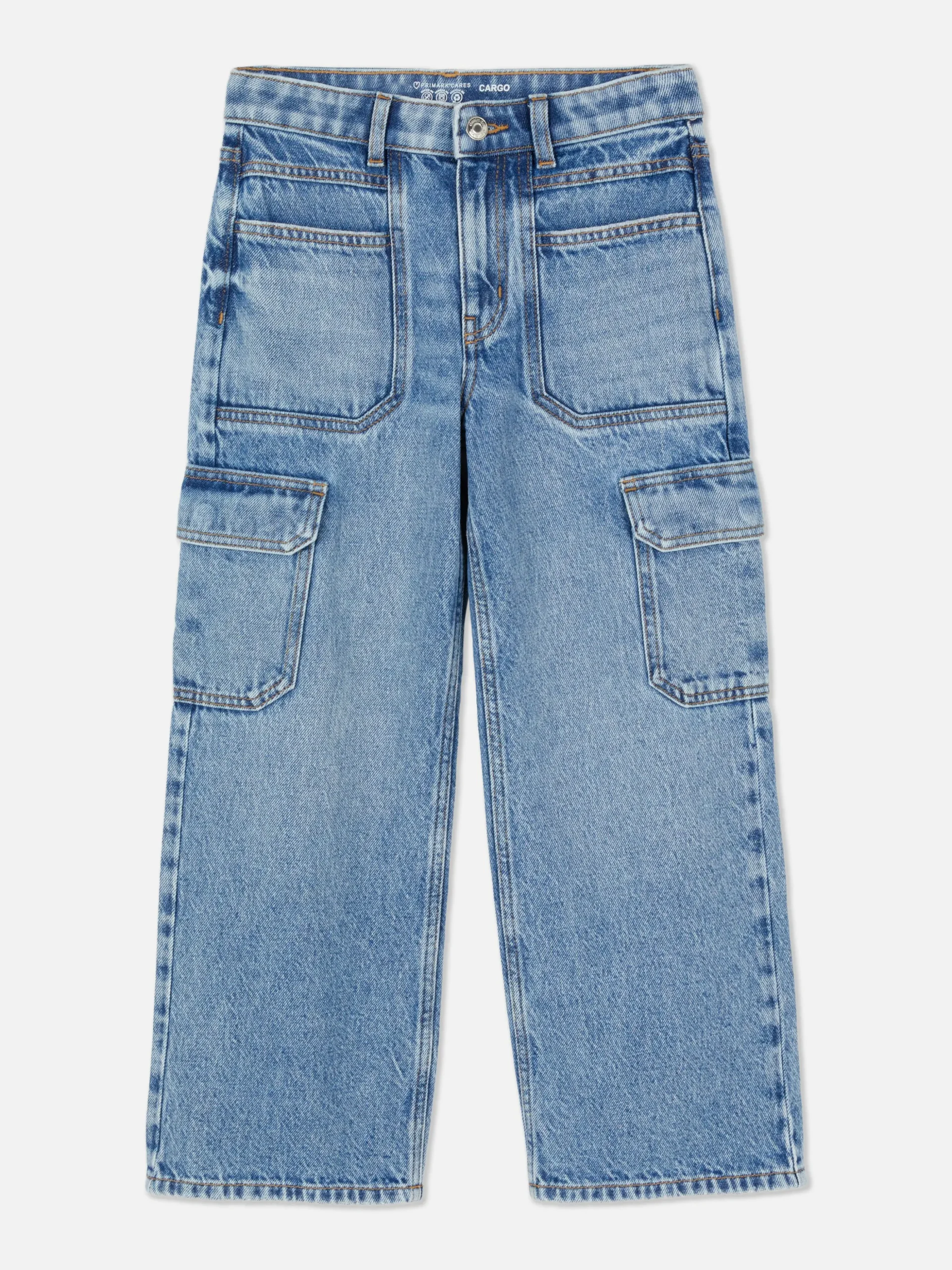 Vaqueros Cargo De Pernera Ancha