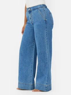 Vaqueros Elásticos De Pernera Ancha