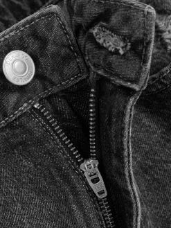 Vaqueros Rasgados De Talle Alto