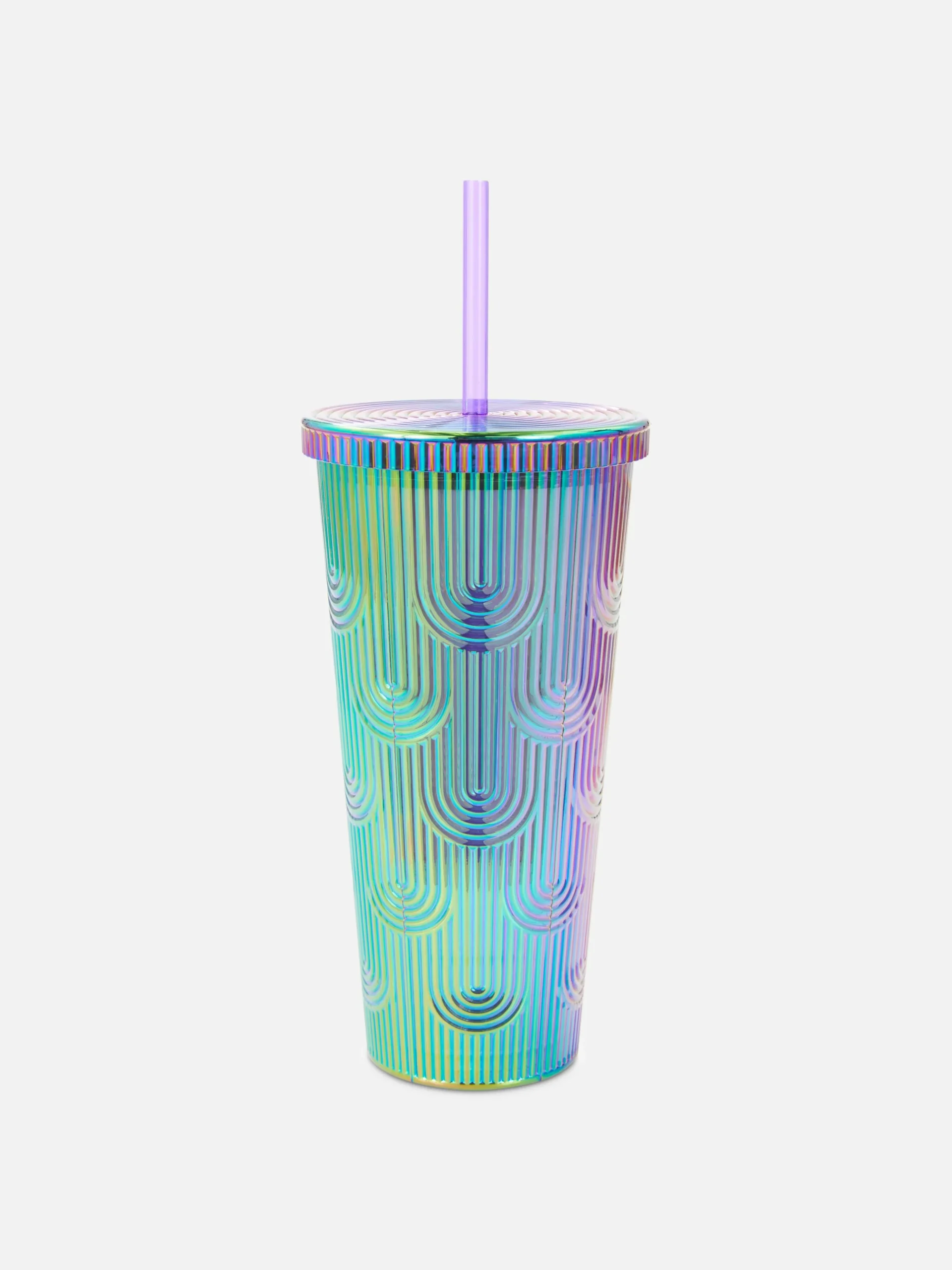 Vaso Multicolor Con Tapa Y Pajita Del Orgullo