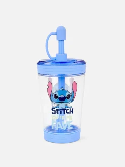 Vaso Transparente Con Pajita De Stitch De Disney
