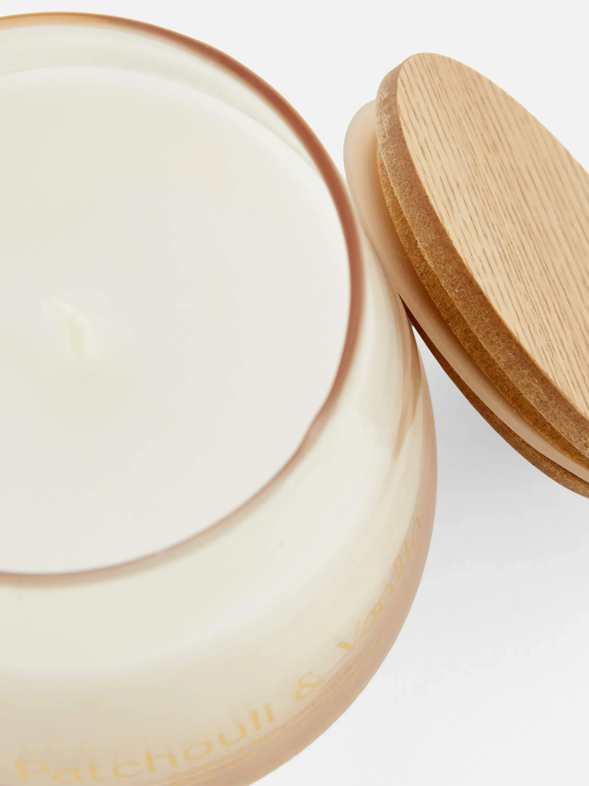 Vela Aromática En Recipiente De Vidrio Curvado