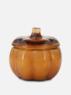 Vela En Forma De Calabaza Con Tapa