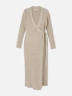 Vestido Cruzado De Premamá De Largo Midi