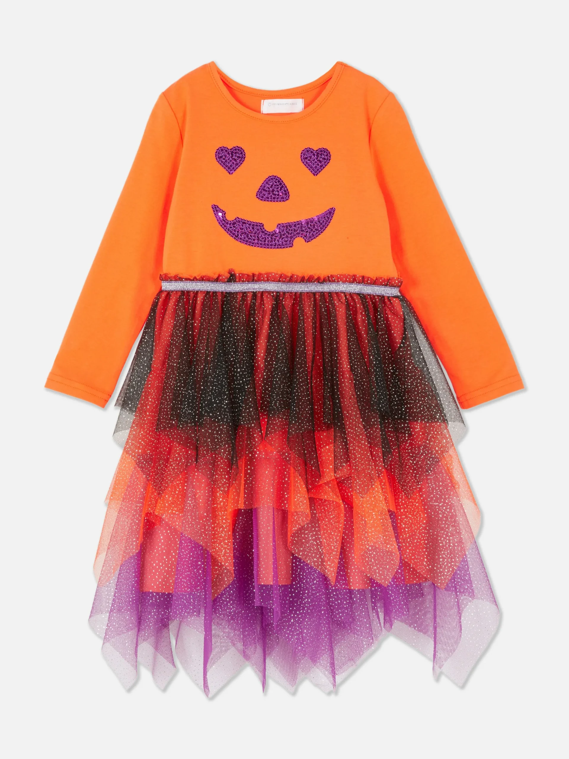 Vestido De Halloween Con Calabaza De Lentejuelas