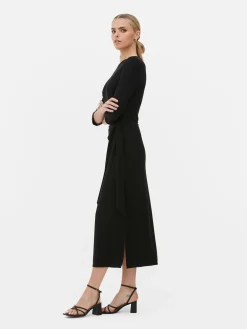 Vestido De Punto Con Lazo De The Edit