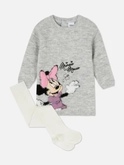 Vestido De Punto Y Medias De Minnie Mouse De Disney