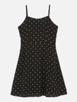 Vestido Estampado Con Tirantes Finos