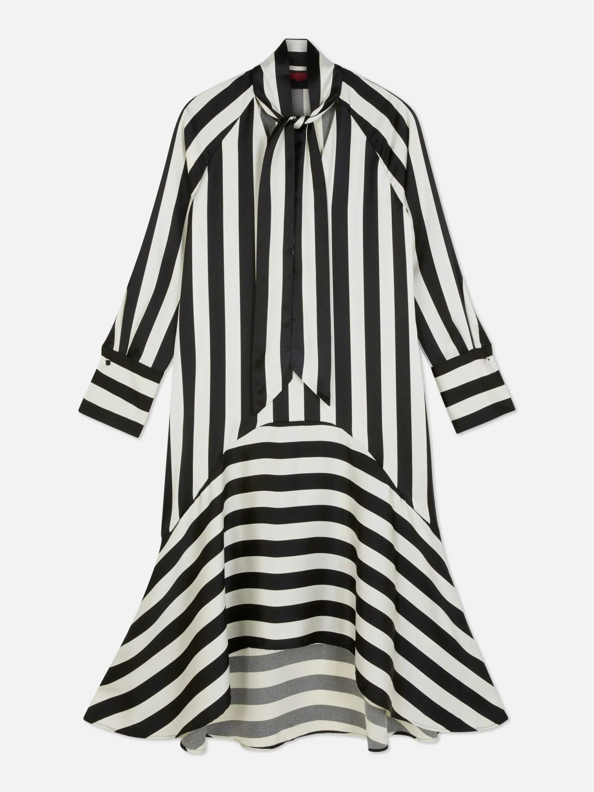 Vestido Midi A Rayas Beetlejuice X Colleen Atwood