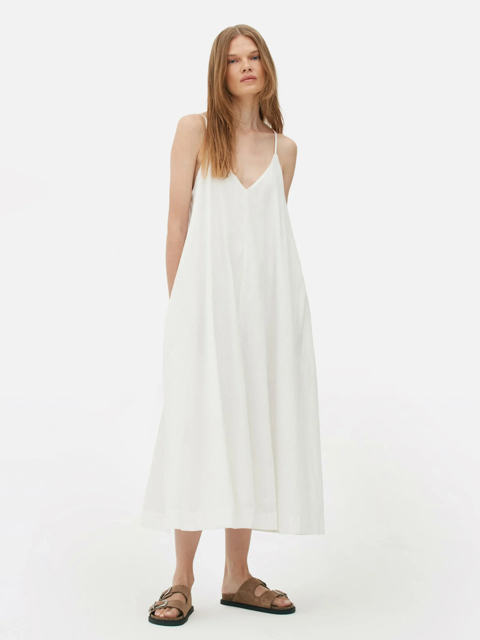 Vestido Midi Con Corte Trapecio De The Edit