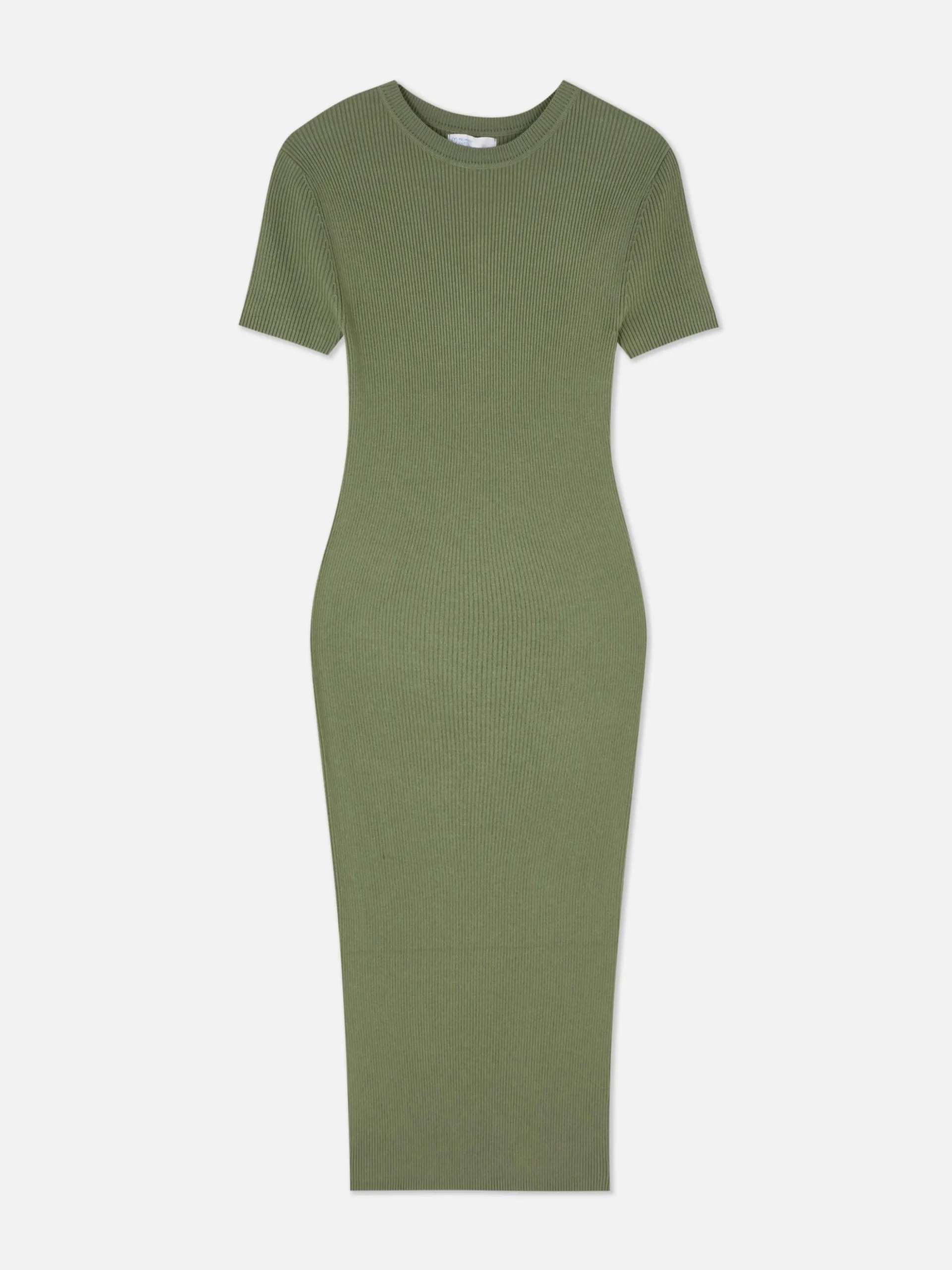 Vestido Midi De Tipo Jersey Y Manga Corta