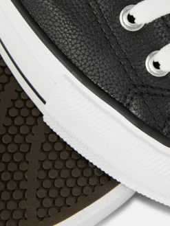 Zapatillas Bajas De Plataforma En Piel Sintética