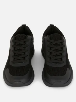 Zapatillas Deportivas Con Suela Gruesa Y Paneles