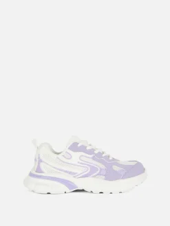 Zapatillas Deportivas Con Suela Gruesa Y Paneles