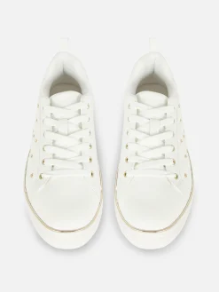 Zapatillas Gruesas Con Tachuelas De Strass