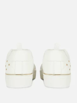 Zapatillas Gruesas Con Tachuelas De Strass